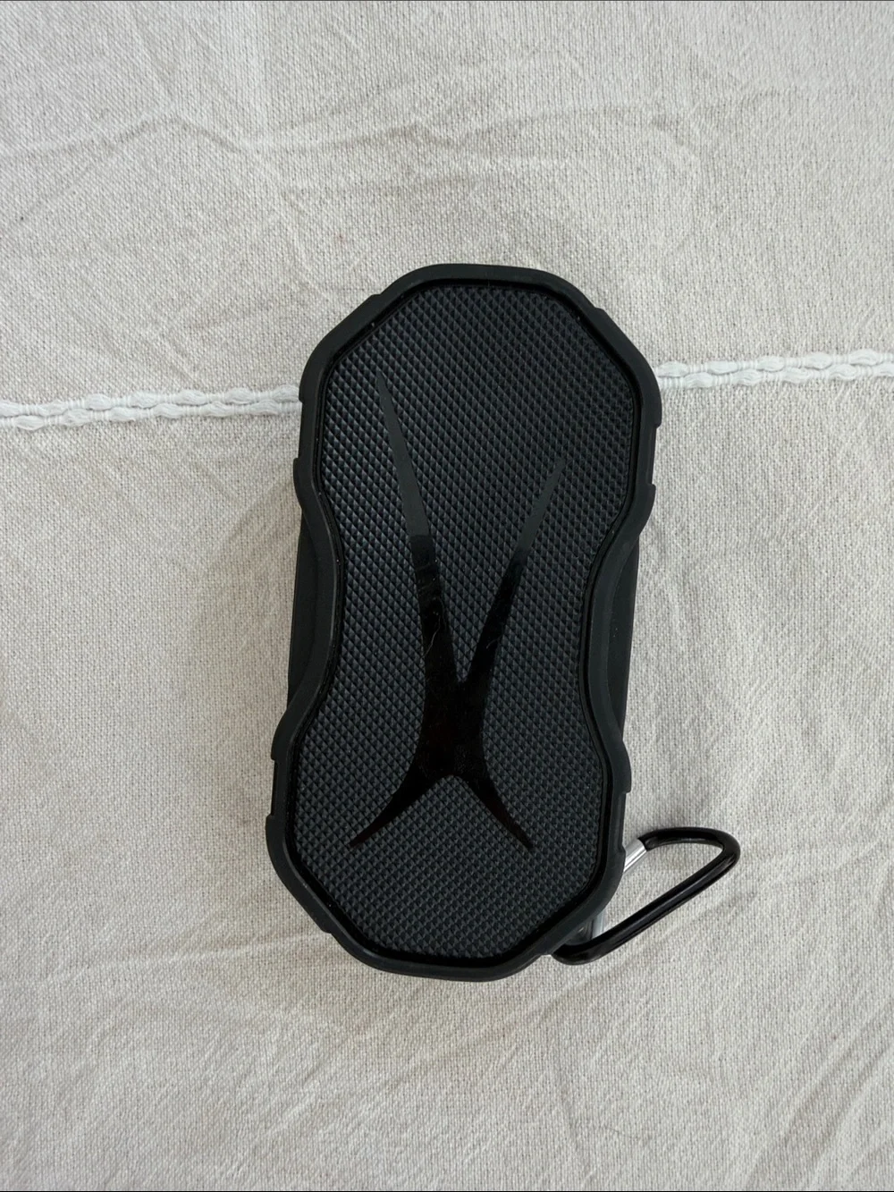 Black Portable Bluetooth Speaker with Carabiner